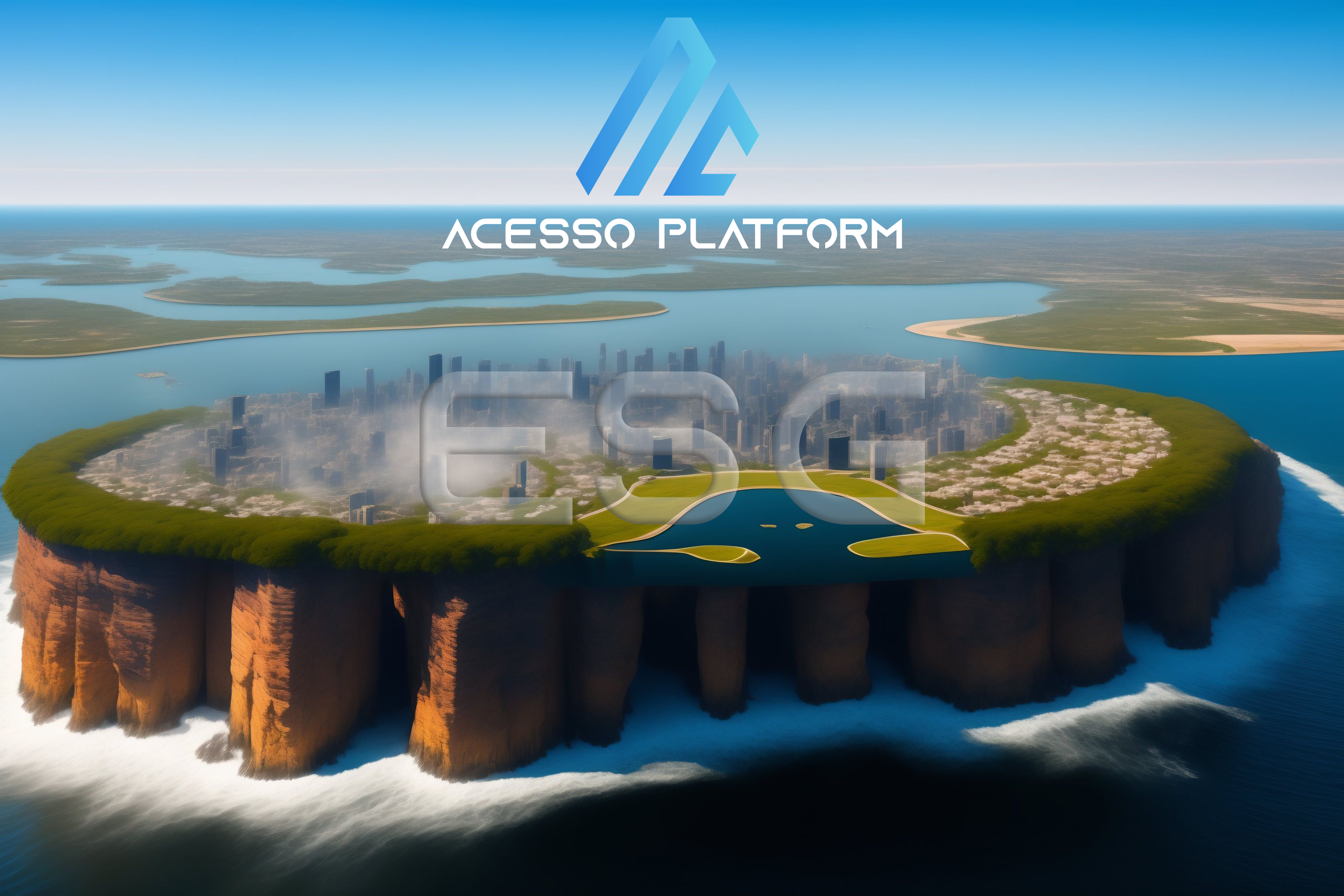 City fully built on water City fully built on water