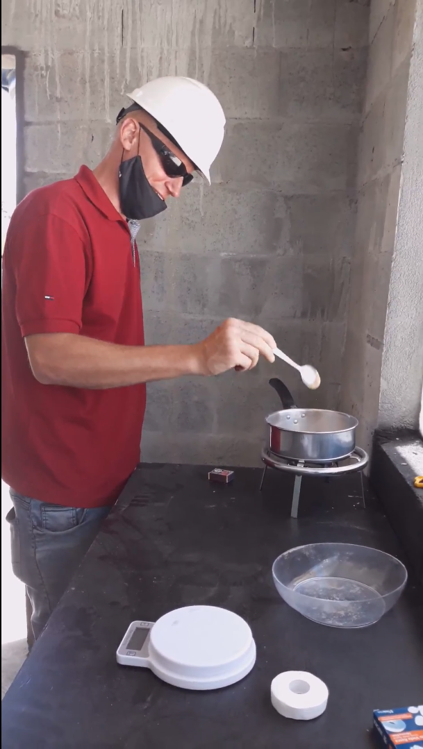 Controle de umidade da areia